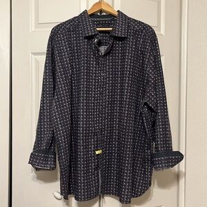 NWOT Men’s Twenty Eight Degrees shirt 100% cotton, long sleeves grey & burgundy